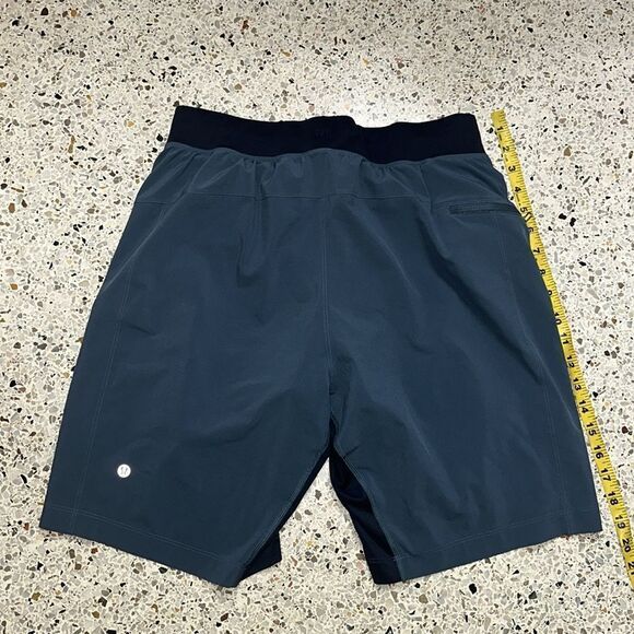 Lululemon The Short 9” black navy blue iron medium m shorts running - Picture 4 of 8